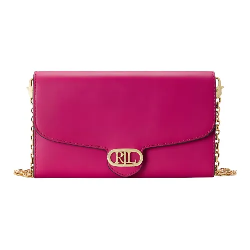 Ralph Lauren Кожа Сумка через плечо Средняя Женская Фуксия Ягода