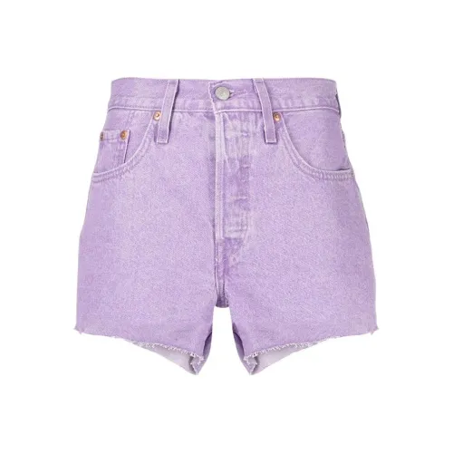 Levi's Джинсовые шорты Женские Фиолетовые