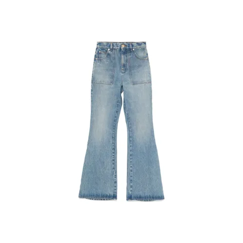 BALMAIN Бирюзовые Женские Джинсы