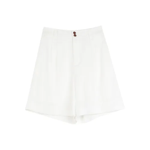 SOLIGHTER Повседневные шорты Женские Белые
