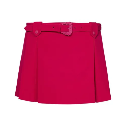 VERSACE JEANS COUTURE Повседневные короткие юбки женские фуксия