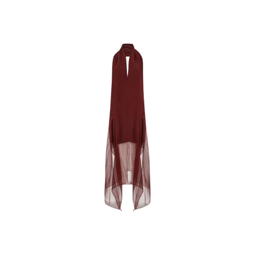 Ferragamo FW24 Sleeveless Dress Women's Red Феррагамо FW24 Без рукавов Платье Женское Красное