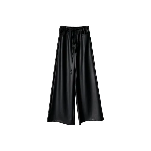 Fuccykee Кожаные штаны Женские Черные