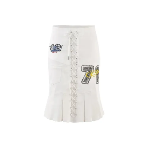 I.AM.GIA HAYLEY Юбка Повседневная Короткая Юбка Женская Белая Белый