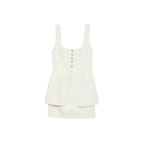 Self Портрет Slip Платье Женское Белое