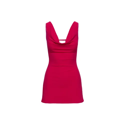 PRINCESS POLLY Killer Queen COWL Mini Dress Slip Dress Women's Pink Pink