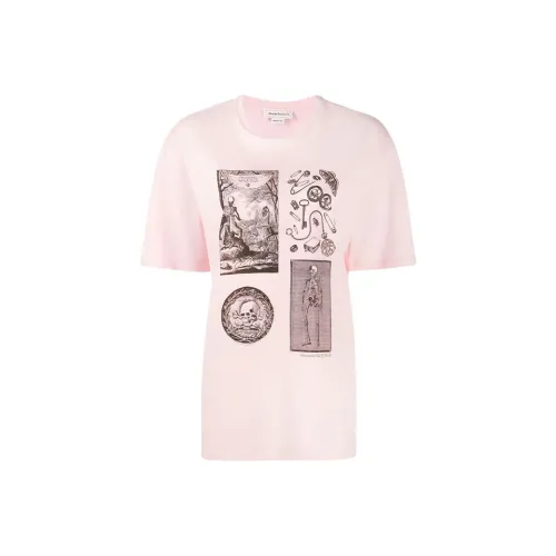 Alexander McQueen Розовые Женские Футболки