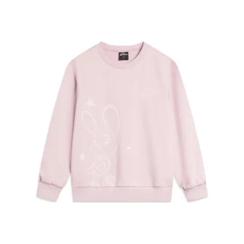 LINING YOUNG Свитшот Мягкий Песочный Розовый Детский