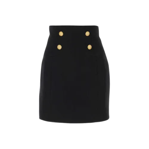 BALMAIN Черные Женские Повседневные Короткие Юбки