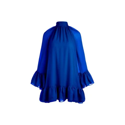 ALICE+OLIVIA Blue Женские Длинные Платья с Рукавами