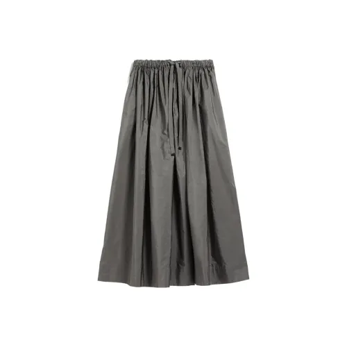 MaxMara Повседневный Длинный Юбка Женская Средне-Серый