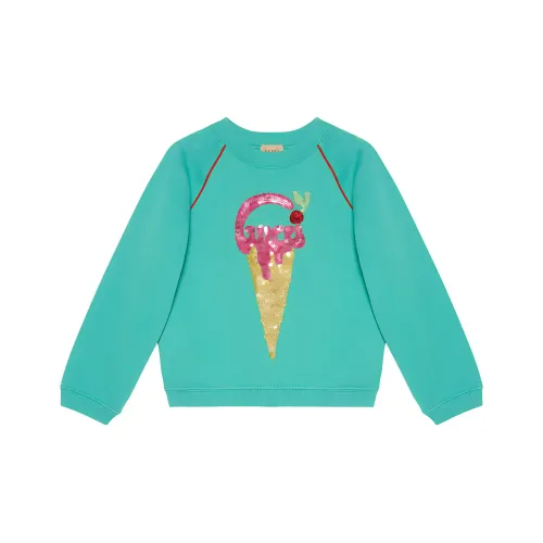 GUCCI Толстовка Детская одежда SS23 Женский Зеленый Детский