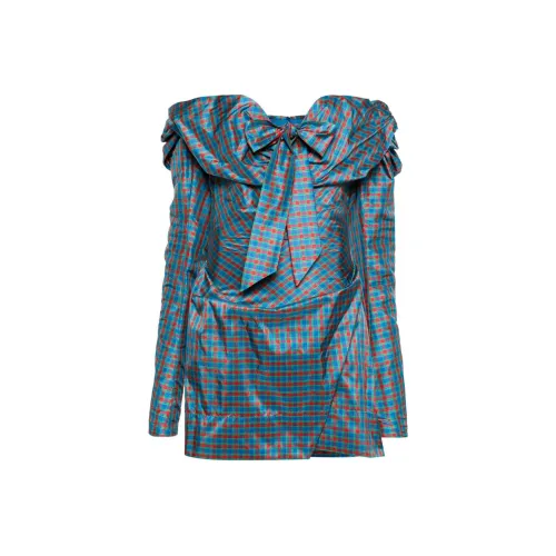 Vivienne Westwood Синие Женские Длинные Рукава Платья