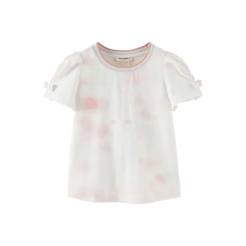 DAVE BELLA T-рубашка Фиолетовый Туманно-розовый Марля Детская