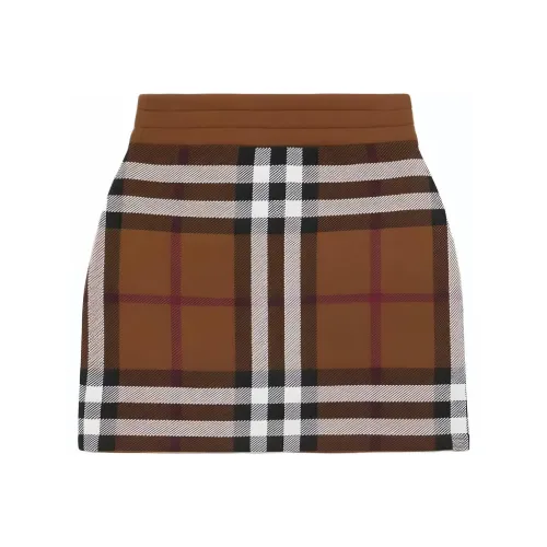 Burberry Коричневый Женские Повседневные Короткие Юбки