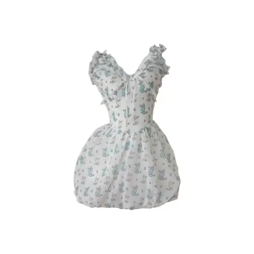 PUREIDOL Без рукавов Платье Женское Белое