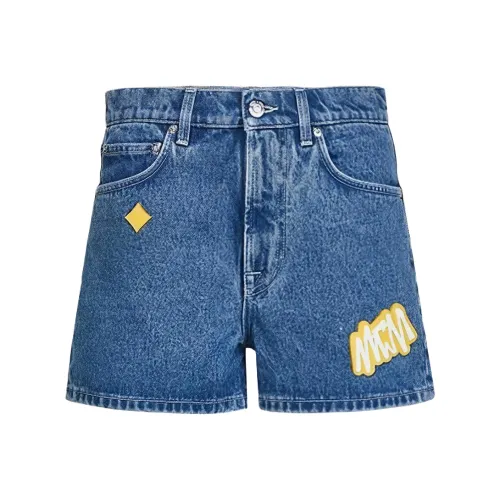 MCM FW22 Джинсовые шорты Женские Blue