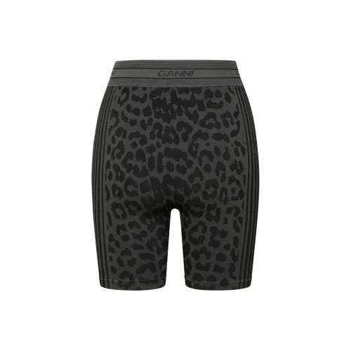 GANNI Черные Женские Спортивные Шорты