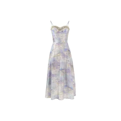 SISC Slip Платье Женское Лавандовый Травяной Фиолетовый