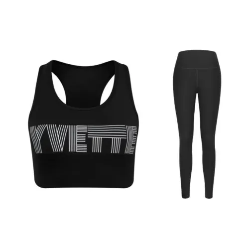 Yvette Черный + Черный Женские Повседневные Костюмы