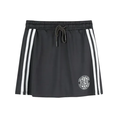 SENCE LA Угольно-черный Женские Повседневные Короткие Юбки