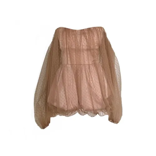 MO VOICE Длинное платье с длинными рукавами женское цвет изображения