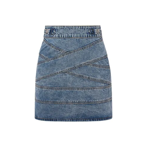 D'zzit Синий Женские Повседневные Короткие Юбки