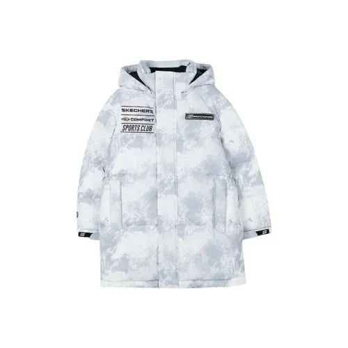 Skechers Пуховик Mist Серый Детский