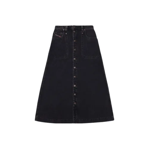 DIESEL Черные Женские Джинсовые Короткие Юбки