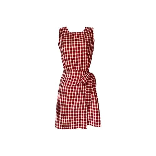 AURORA MUSE Без рукавов Платье Женское Красное