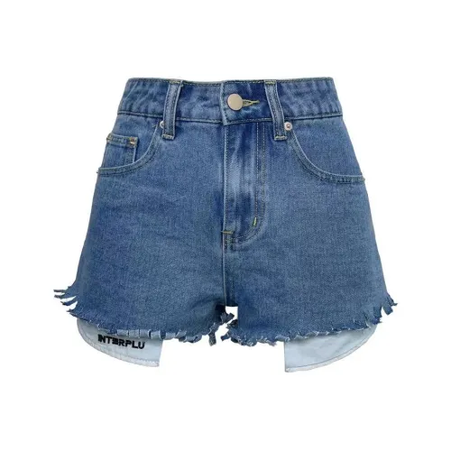 INTERPLU Синие Женские Джинсовые Шорты