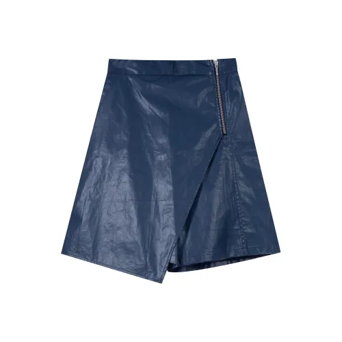 Maison Mai Повседневные короткие юбки Женские Темно-синий