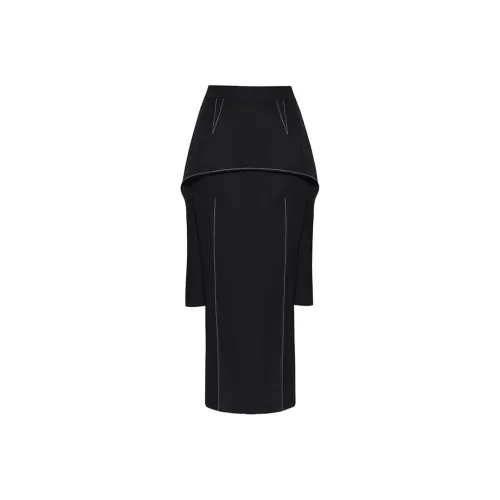 CHICCO MAO Черная Женская Повседневная Длинная Юбка
