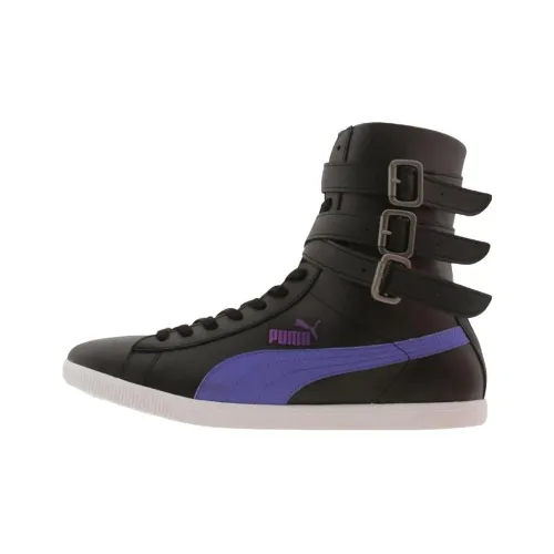 PUMA Glyde Аbrasion Resistant Высокие Кроссовки для скейтбординга Женские Черные