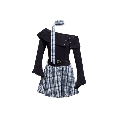 FINDSME GAGA Длинное платье с длинными рукавами женское