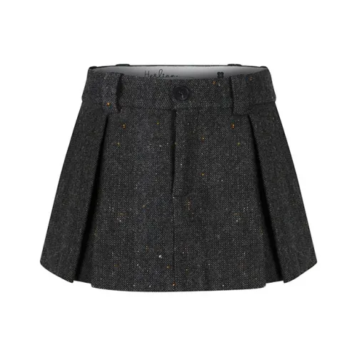 HERLIAN Повседневные короткие юбки женские темно-серый
