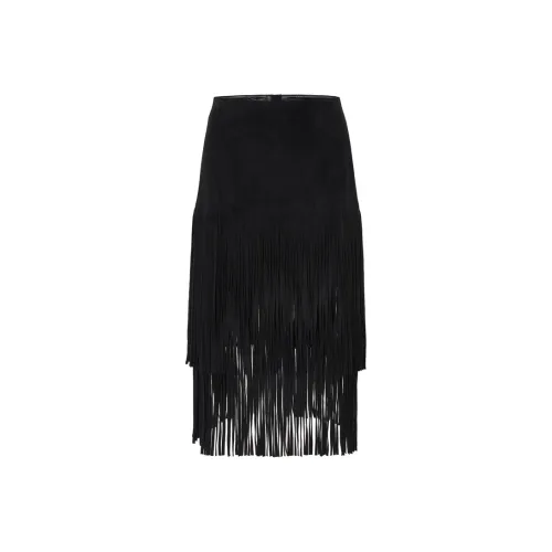 MO&CO Черные Женские Повседневные Длинные Юбки