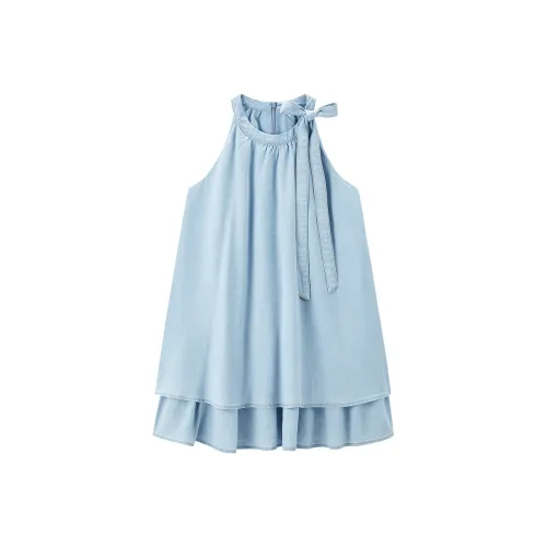 LEDIN Без рукавов Платье Женское Ледяной залив Синий