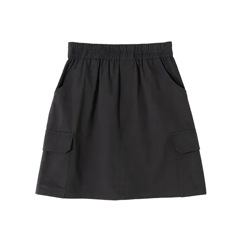 SOON FLOWER Карго Юбки Короткие Женские Черные