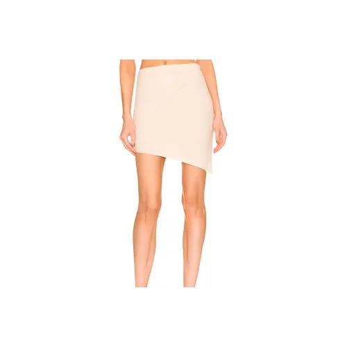SAMI MIRO VINTAGE Бежевые Женские Повседневные Короткие Юбки