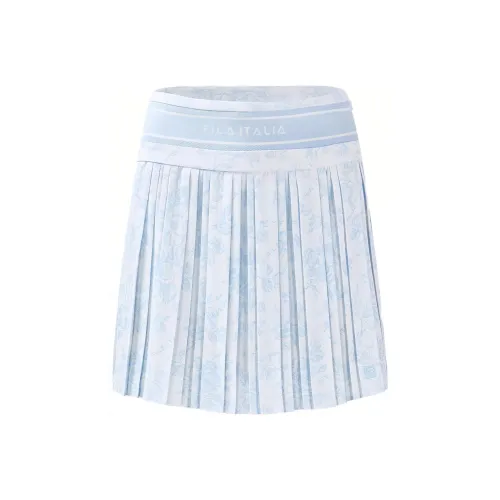 FILA GOLF серия Повседневные короткие юбки Женские Небесно-голубой Прозрачный Синий