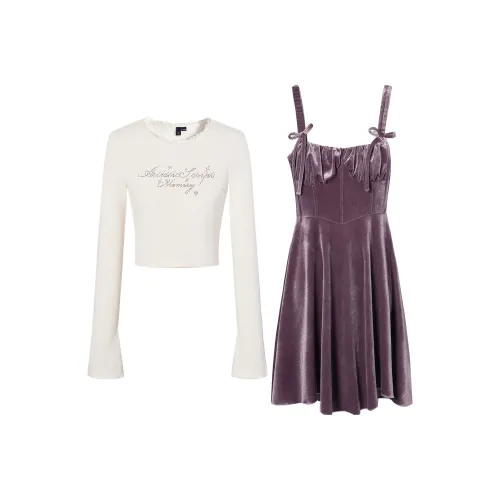 I'M ONE Комплект с юбкой Женские Фиолетовый