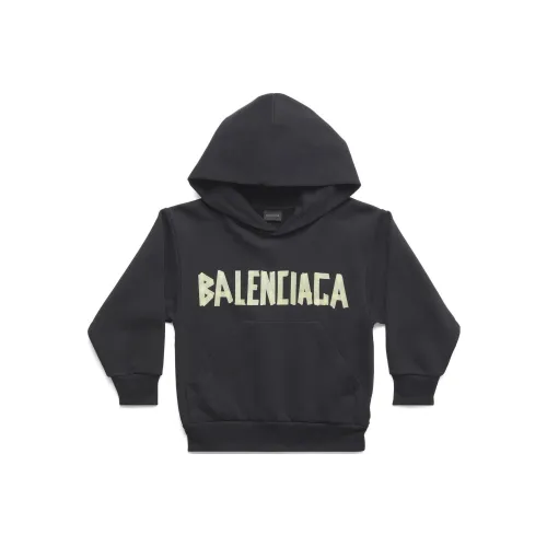 Balenciaga Свитшот SS23 Стандартный крой Черный Детский