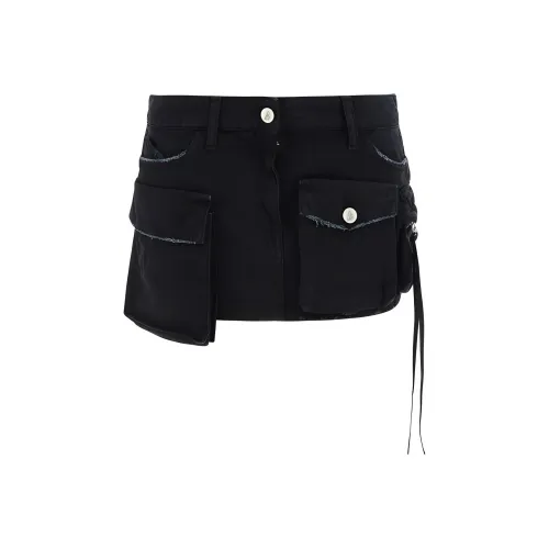 The Attico Черные Женские Джинсовые Короткие Юбки