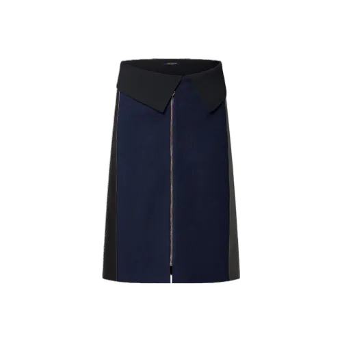 LOUIS VUITTON Повседневная длинная юбка женская черная