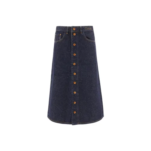 Chloé Синие Женские Джинсовые Короткие Юбки