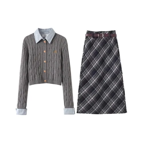 FLIM Серый Женские Комплекты с юбкой