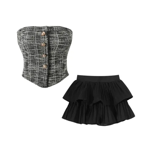 Local Gal Комплект с юбкой Женские Черный
