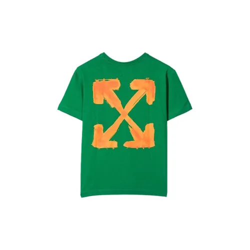 Off Белый FW21 Зеленый Kids T Рубашки