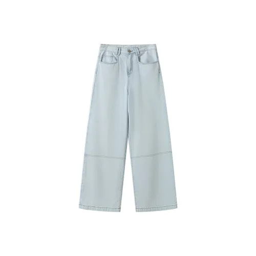 GREEN BELT Джинсы Женские Светло-Синий